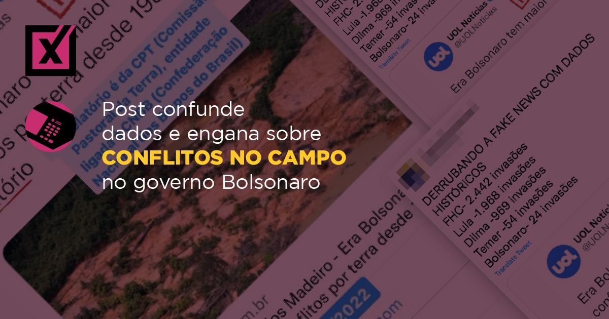 Post Confunde Dados E Engana Sobre Conflitos No Campo No Governo Bolsonaro Rádio Cbn Cuiabá 95 